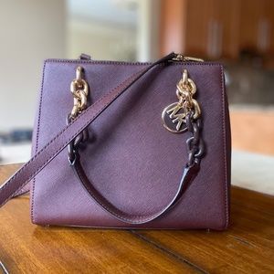 Michael Kors Burgundy Bag - Link Handles